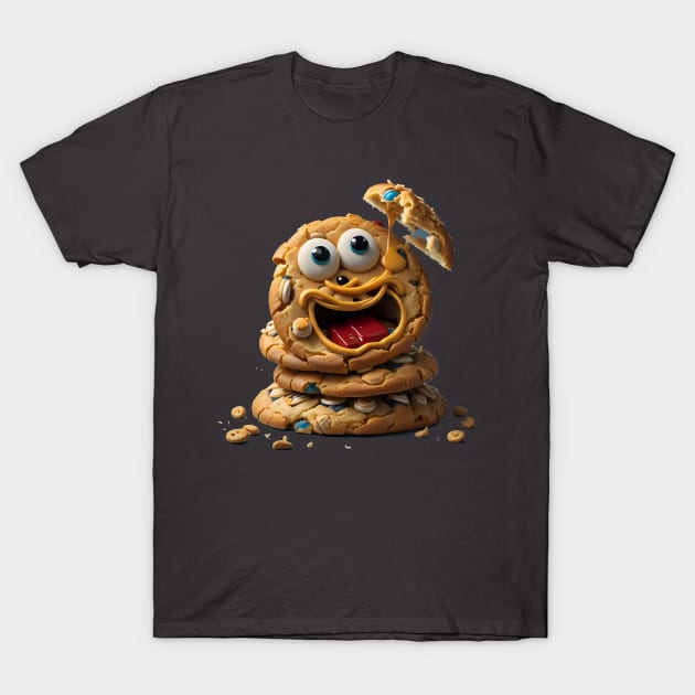 Funny cookie monster T-Shirt by Virshan